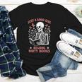 Just A Good Girl Reading Dirty Books Dark Romance Youth Long Sleeve Tee