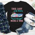 THIS LADY Will Never Own Enough BOOKS & YARN Youth Long Sleeve Tee