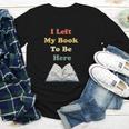 I Left My Book To Be Here Vintage Bookworm Youth Long Sleeve Tee