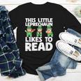 This Little Leprechaun Likes To Read St Patrick's Day Book Youth Long Sleeve Tee