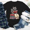 Raccoon Reading Books Matching Bookworm Readers Librarian Youth Long Sleeve Tee