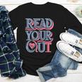 Read Your Heart Out Cute Teacher Reading Book Love Bookworm Youth Long Sleeve Tee