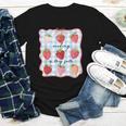 Reading Is My Jam Preppy Stawberry Bookworm Book Lover Nerd Youth Long Sleeve Tee