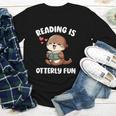 Reading Is Otterly Fun Otter Bookworm Book Lover Librarian Youth Long Sleeve Tee Reading Is Otterly Fun Otter Bookworm Book Lover Librarian Youth Long Sleeve Tee