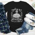 Reading Is A Privilege Vintage Reading Lover Books Youth Long Sleeve Tee
