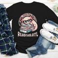 Readsalotl Axolotl Reading Books Glasses Bookworm Pun Fun Youth Long Sleeve Tee Readsalotl Axolotl Reading Books Glasses Bookworm Pun Fun Youth Long Sleeve Tee