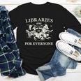 Retro Libraries Are For Everyone Racoon Reading Book Lover Youth Long Sleeve Tee
