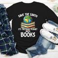 Save The Earth It’s The Only Planet With Books Youth Long Sleeve Tee