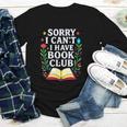 Sorry I Can't I Have Book Club Youth Long Sleeve Tee