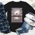 Totally Weird Tees Cat Library Book Reading Literary Youth Long Sleeve Tee