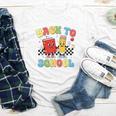 Back To School Checkered Book Pencil Groovy Teacher Student Youth Long Sleeve Tee