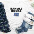 Ban All Books Satire Parody Meme Joke Ironic Sarcastic Weird Youth Long Sleeve Tee