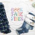 Book Fair Vibes Groovy Retro Reading Youth Long Sleeve Tee