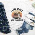 I Like Books More Than People Glasses Youth Long Sleeve Tee