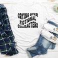Crying Over Fictional Characters Book Lovers Youth Long Sleeve Tee