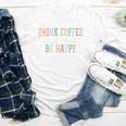 Drink Coffee Read Books Be Happy Youth Long Sleeve Tee Drink Coffee Read Books Be Happy Youth Long Sleeve Tee