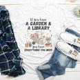 Gardening & Library Lover Books Reading Plants Cute Youth Long Sleeve Tee
