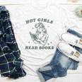 Hot Girls Read Books Bookish Booklover Christmas Youth Long Sleeve Tee