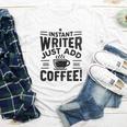 Instant Writer Just Add Coffee Author Book Writing Books Youth Long Sleeve Tee