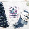 Just A Girl Who Loves Dragons And Books Lover Reading Book Youth Long Sleeve Tee