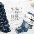 Library Card Due Date Stamp Book Lover Reading Vintage Read Youth Long Sleeve Tee