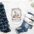 North Pole Readers Club Bookish Xmas Santa Book Reading Youth Long Sleeve Tee