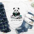 Panda Reading Chapter Books Youth Long Sleeve Tee Panda Reading Chapter Books Youth Long Sleeve Tee