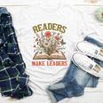 Reading Squad Book Lover Bookish Floral Readers Make Leaders Youth Long Sleeve Tee