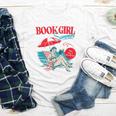 Retro Book Girl Summer For Women Beach Reading Youth Long Sleeve Tee