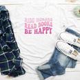 Ride Horses Read Books Be Happy Groovy Book Horse Premium Youth Long Sleeve Tee