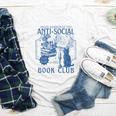 Sarcastic Anti Social Book Club Cat Skull Book Lover Youth Long Sleeve Tee Sarcastic Anti Social Book Club Cat Skull Book Lover Youth Long Sleeve Tee