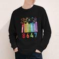8647 Equal Rights Book Flower Trump Women Rights Feminist Youth Long Sleeve Tee