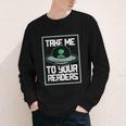 Alien Quote Take Me To Your Readers Sci-Fi Ufo Book Lover Youth Long Sleeve Tee