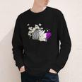 Asexual Book Lover LGBT Reading Pride Ace Flag Daisy Youth Long Sleeve Tee