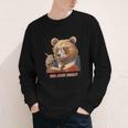 Bear Reading Book Glasses Library Zoo Teacher School Animal Youth Long Sleeve Tee