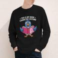 This Is My Book Character Costume Cute Pigeon Kids Reading Youth Long Sleeve Tee
