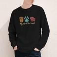 Book Lover Reader Coffee Dog Book My Needs Are Simple For Men Women Youth Long Sleeve Tee