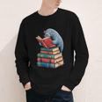 Book Reading Book Reader Manatees Sea Animal Sea Cow Manatee Youth Long Sleeve Tee