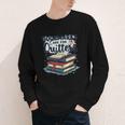 Bookmarks Are For Quitters Reading Quote Book Lover Youth Long Sleeve Tee