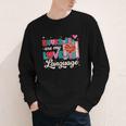 Books Are My Love Language Youth Long Sleeve Tee