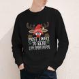 Christmas Matching Most Likely To Read A Book PJS Youth Long Sleeve Tee
