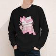 Coquette Reading Book Lover Pink Bow Bookish Mom & Daughter Youth Long Sleeve Tee