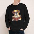 Cute Dog Boxer Reading Book Youth Long Sleeve Tee Cute Dog Boxer Reading Book Youth Long Sleeve Tee