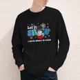 Cute Snowman Let It Snow I Have Books Reader Youth Long Sleeve Tee