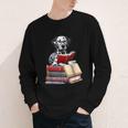 Dalmatian Reading Books Matching Bookworm Readers Librarian Youth Long Sleeve Tee