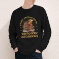 Easily Distracted By Dragons And Books Fantasy Book Lover Youth Long Sleeve Tee