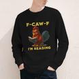 F-CAW-F I'm Reading Chicken Book Lover Introvert Meme Youth Long Sleeve Tee F-CAW-F I'm Reading Chicken Book Lover Introvert Meme Youth Long Sleeve Tee