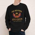 Fire Breathing Bitch Queen I Will Not Be Afraid Fantasy Book Youth Long Sleeve Tee Fire Breathing Bitch Queen I Will Not Be Afraid Fantasy Book Youth Long Sleeve Tee