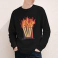 Flames And Lighter Costume For Matchbook Lovers Youth Long Sleeve Tee