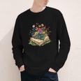 Floral Book Bloom Wildflowers Literature Nature Fantasy Youth Long Sleeve Tee Floral Book Bloom Wildflowers Literature Nature Fantasy Youth Long Sleeve Tee